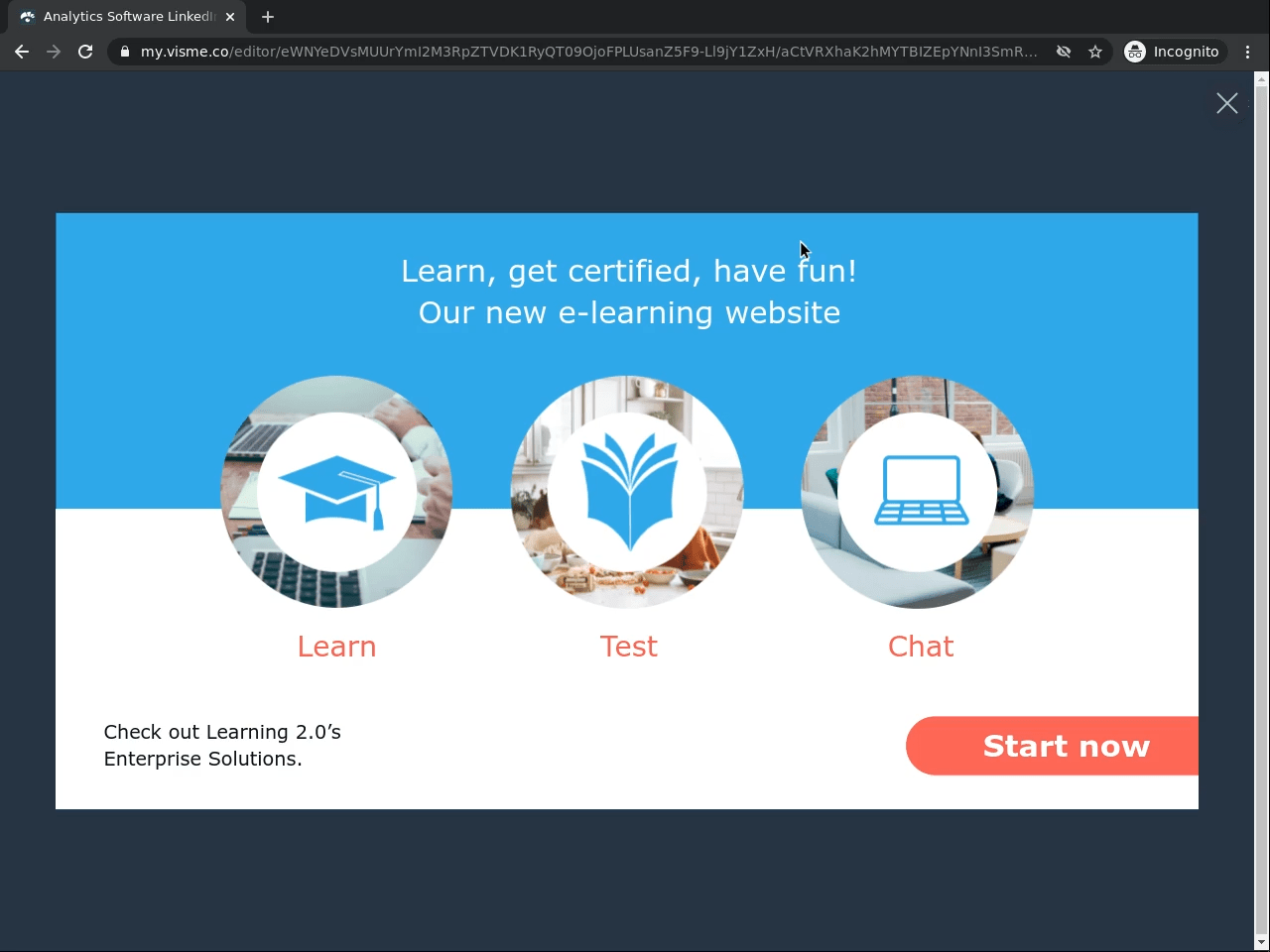 Develop Linkedin Designs With Visme - Download Elegant Colorful Image | 8K