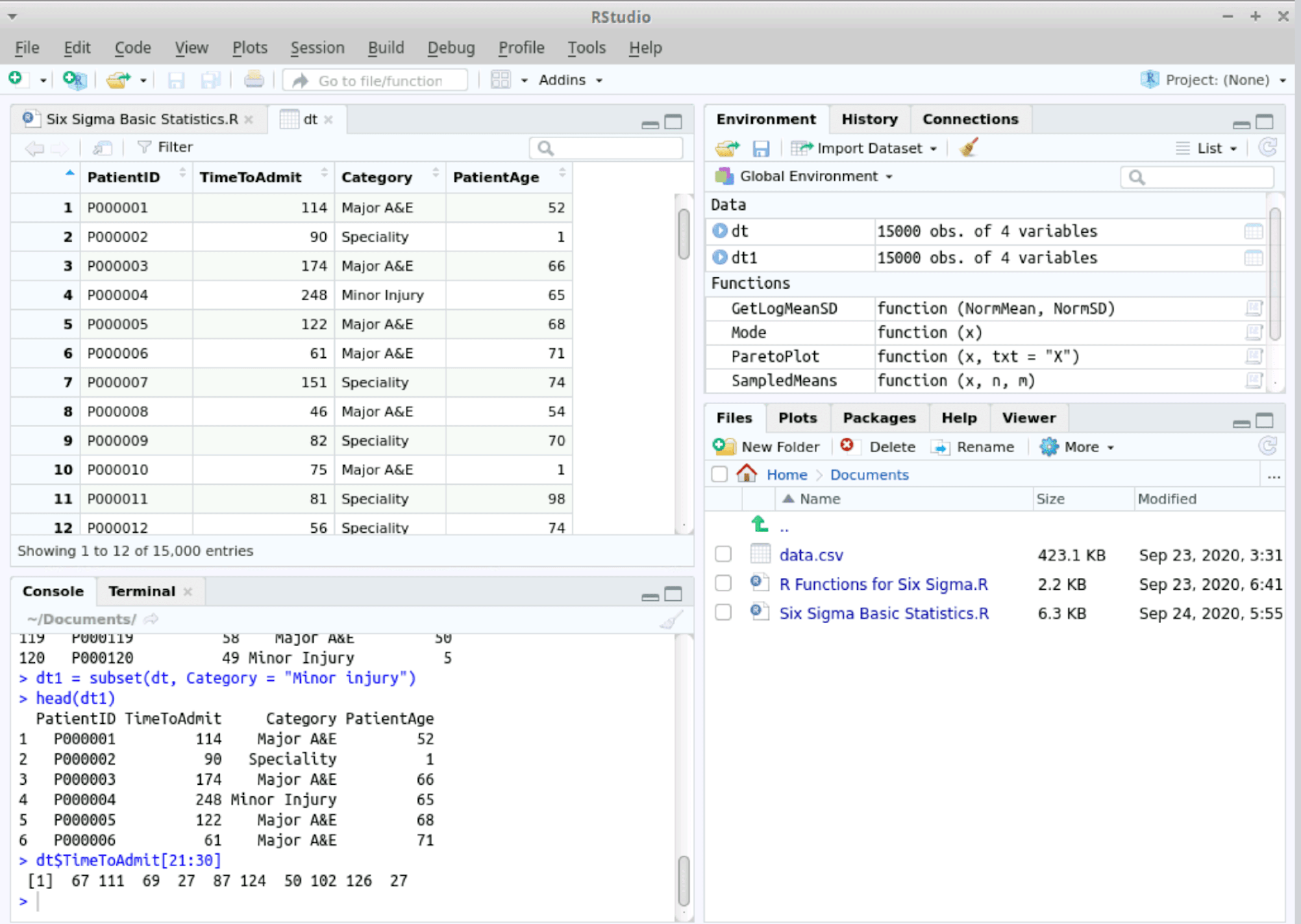 Rstudio For Six Sigma Basic Descriptive Statistics - Ultra HD Sunset Texture - 4K