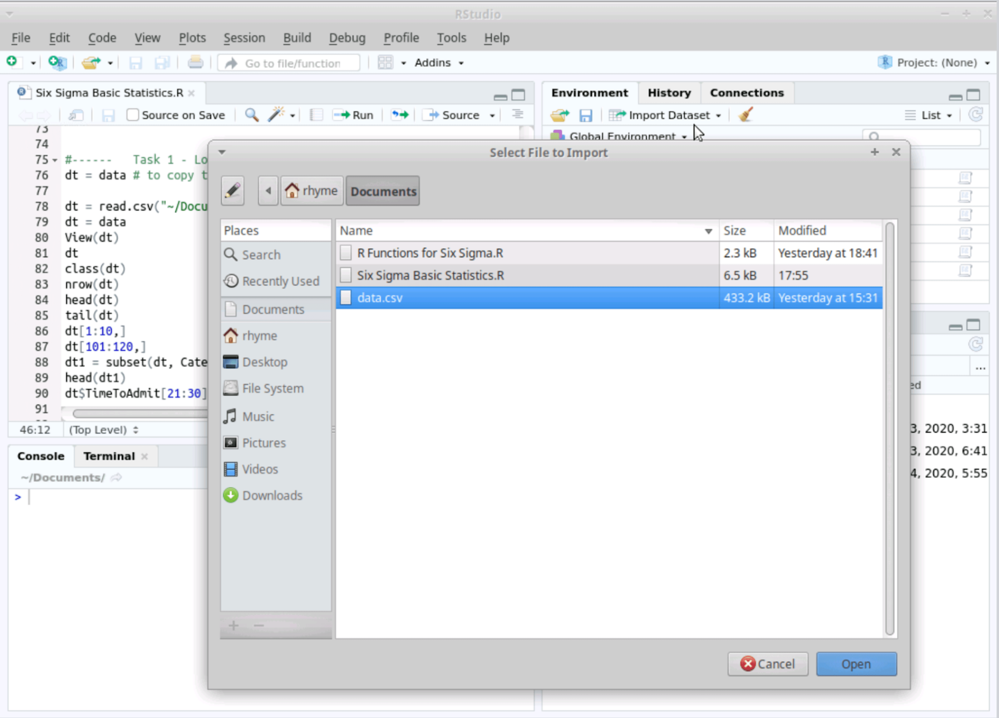 Rstudio For Six Sigma Basic Descriptive Statistics Specialization - Best Sunset Images in Ultra HD