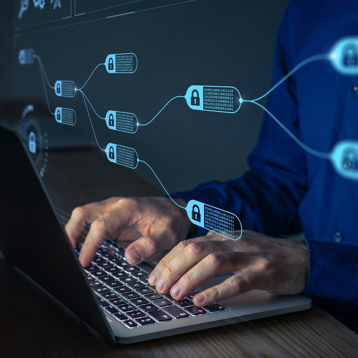Blockchain And Cryptocurrency Explained Coursera - Premium Gradient Illustration - Desktop