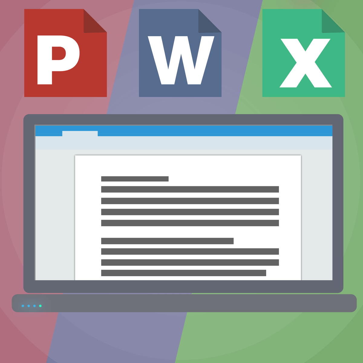 Microsoft Word Courses - Premium Minimal Illustration Gallery - Retina