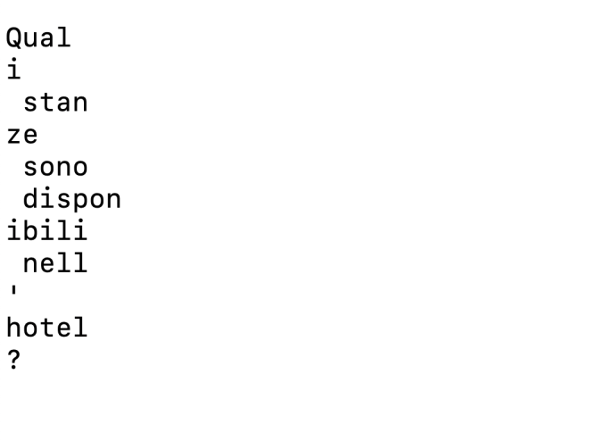 Sortie de texte