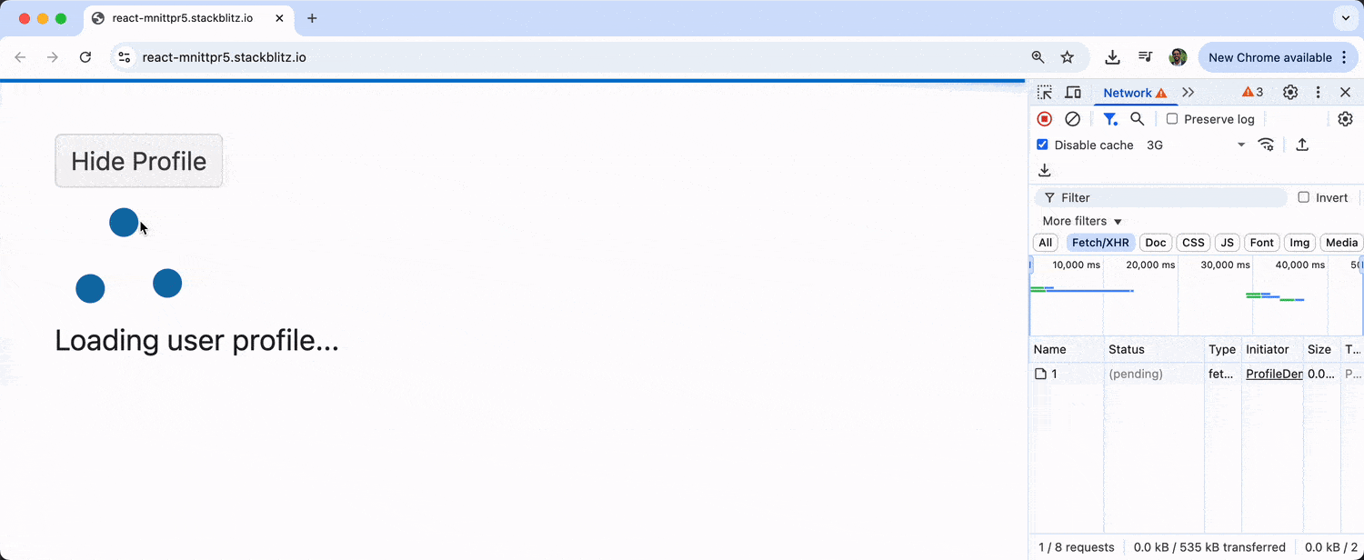 Mise en cache avec la requête TanStack