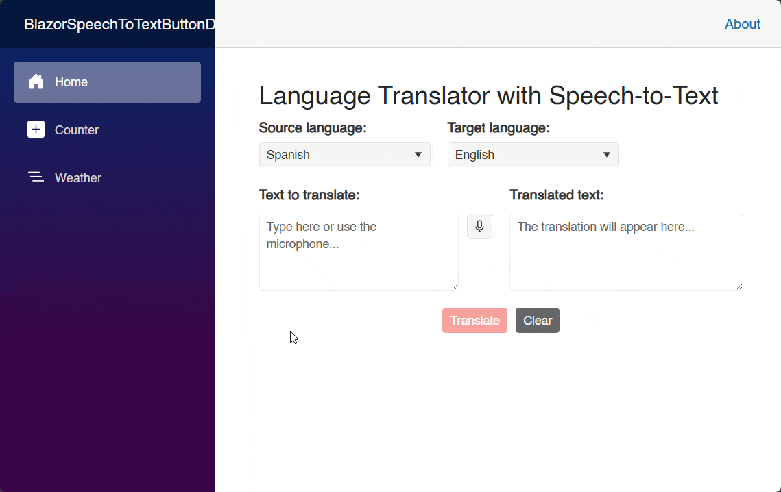 Premiers pas avec le composant Blazor SpeechToTextButton