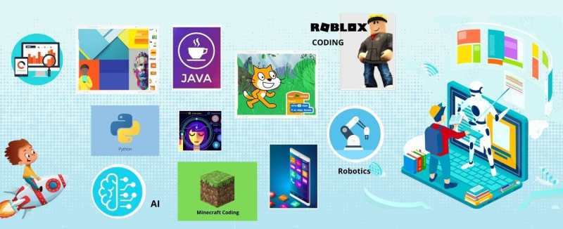 Code And Create Fostering Creativity Through Coding Projects For - Premium Abstract Illustration Gallery - Mobile