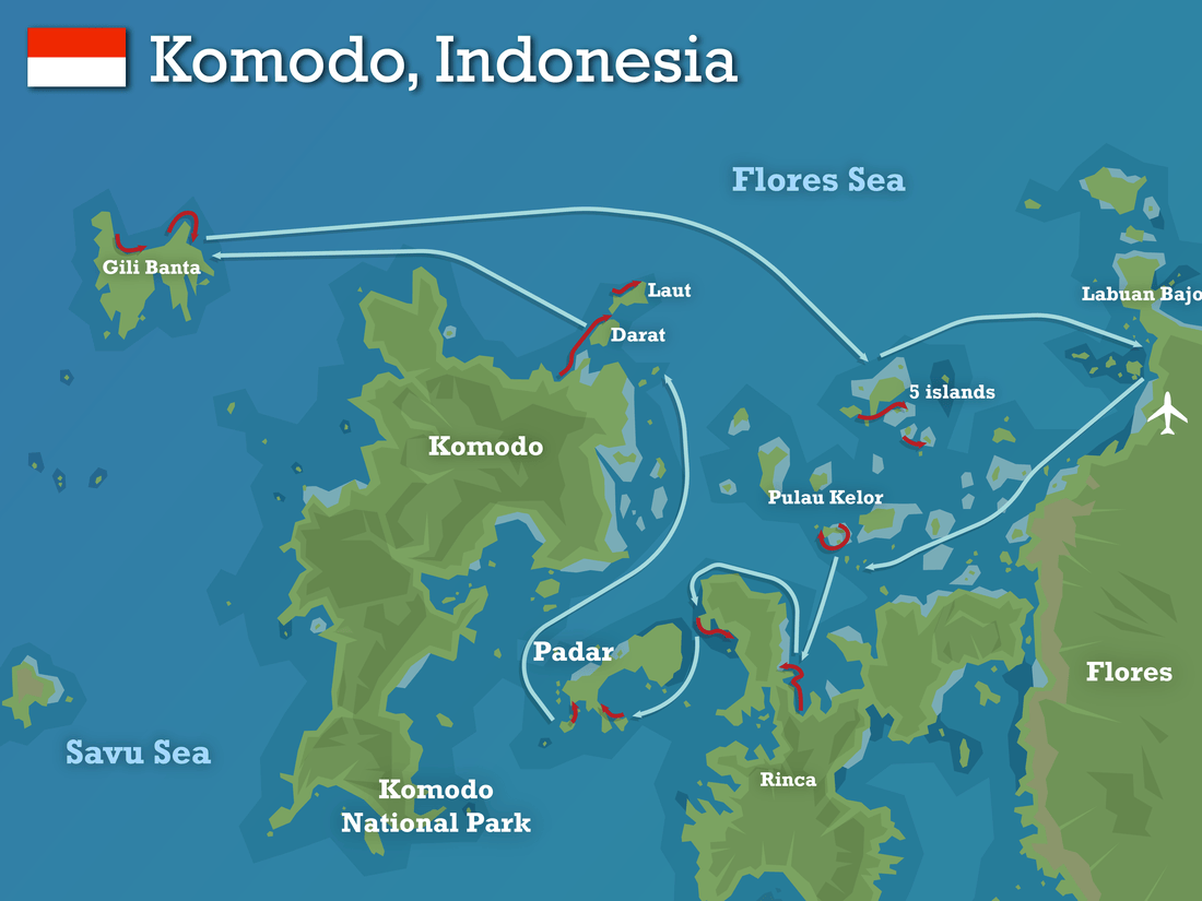 Komodo Island Map Komodo 2019 