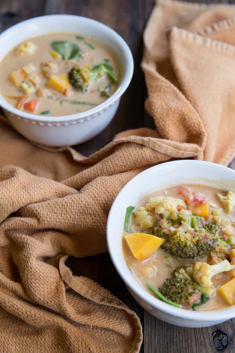 Slow cooker vegetable curry recipe