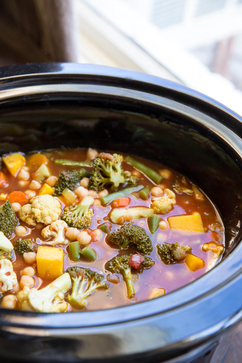 Slow cooker vegetable curry recipe