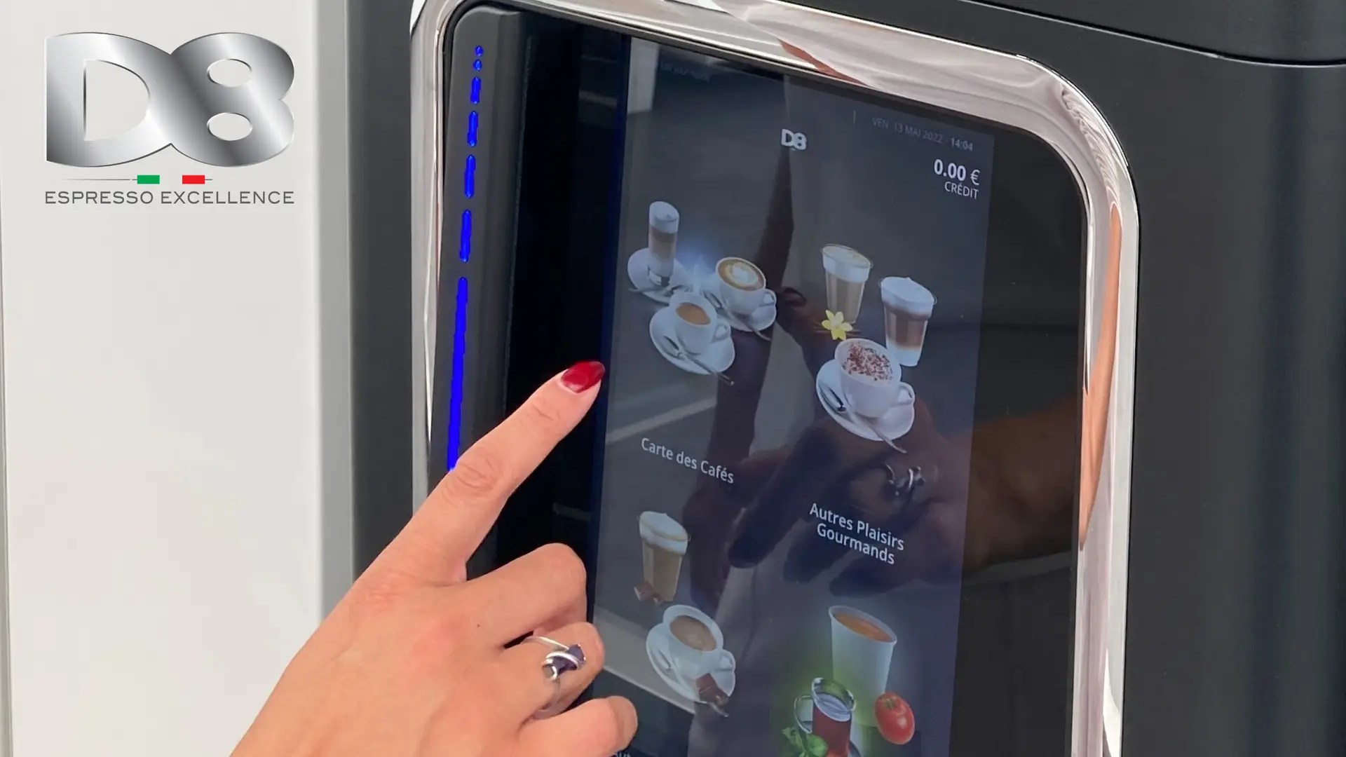 You are currently viewing D8 propose des machines à café à écran…sans contact