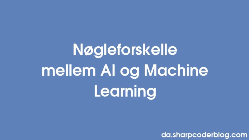 Belangrijkste Verschillen Tussen Ai En Machinaal Leren Sharp Coder Blog - Full HD Dark Photos for Desktop