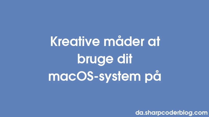 Creative Ways Of Using Your Macos System Sharp Coder Blog - Classic Dark Wallpaper - 8K