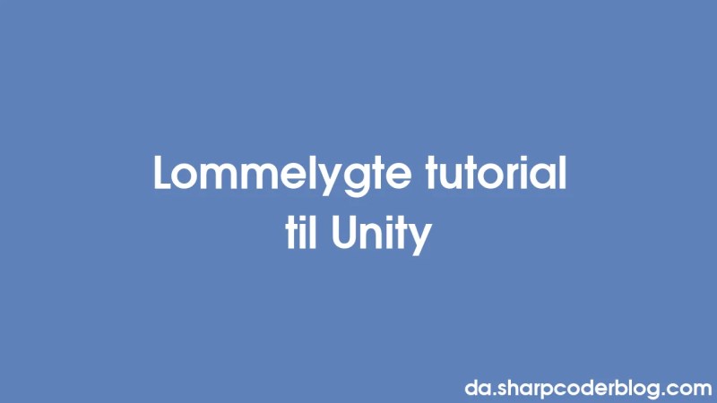 Flashlight Tutorial For Unity Sharp Coder Blog - Geometric Image Collection - 8K Quality
