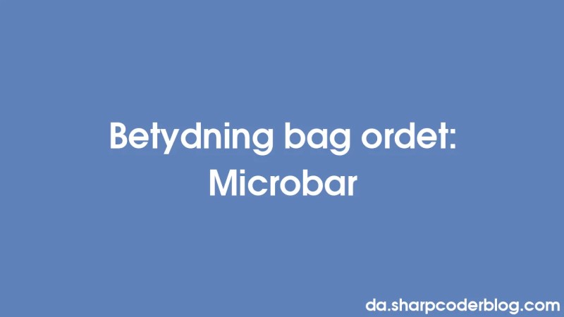 Betydning Bak Ordet Bare Sharp Coder Blog - Incredible Nature Photo - Desktop