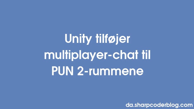 Lav Et Multiplayer Bilspil Med Pun 2 Sharp Coder Blog - Best Minimal Photos in Desktop