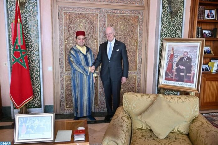 بوريطة يتباحث مع ستافان دي ميستورا المبعوث الشخصي للأمين العام للأمم المتحدة للصحراء المغربية