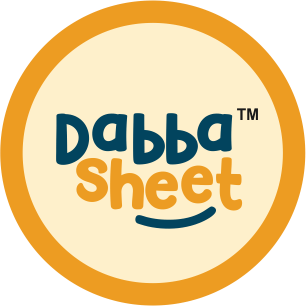 Dabba Sheet round logo for food wrapping paper brand