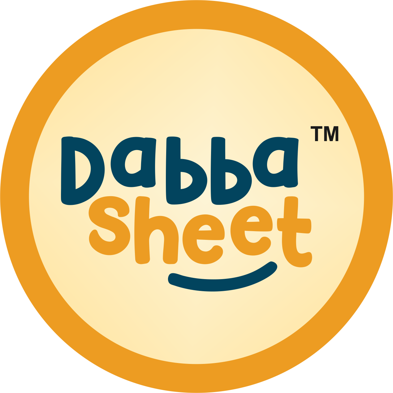 Dabba Sheet round logo for food wrapping paper brand