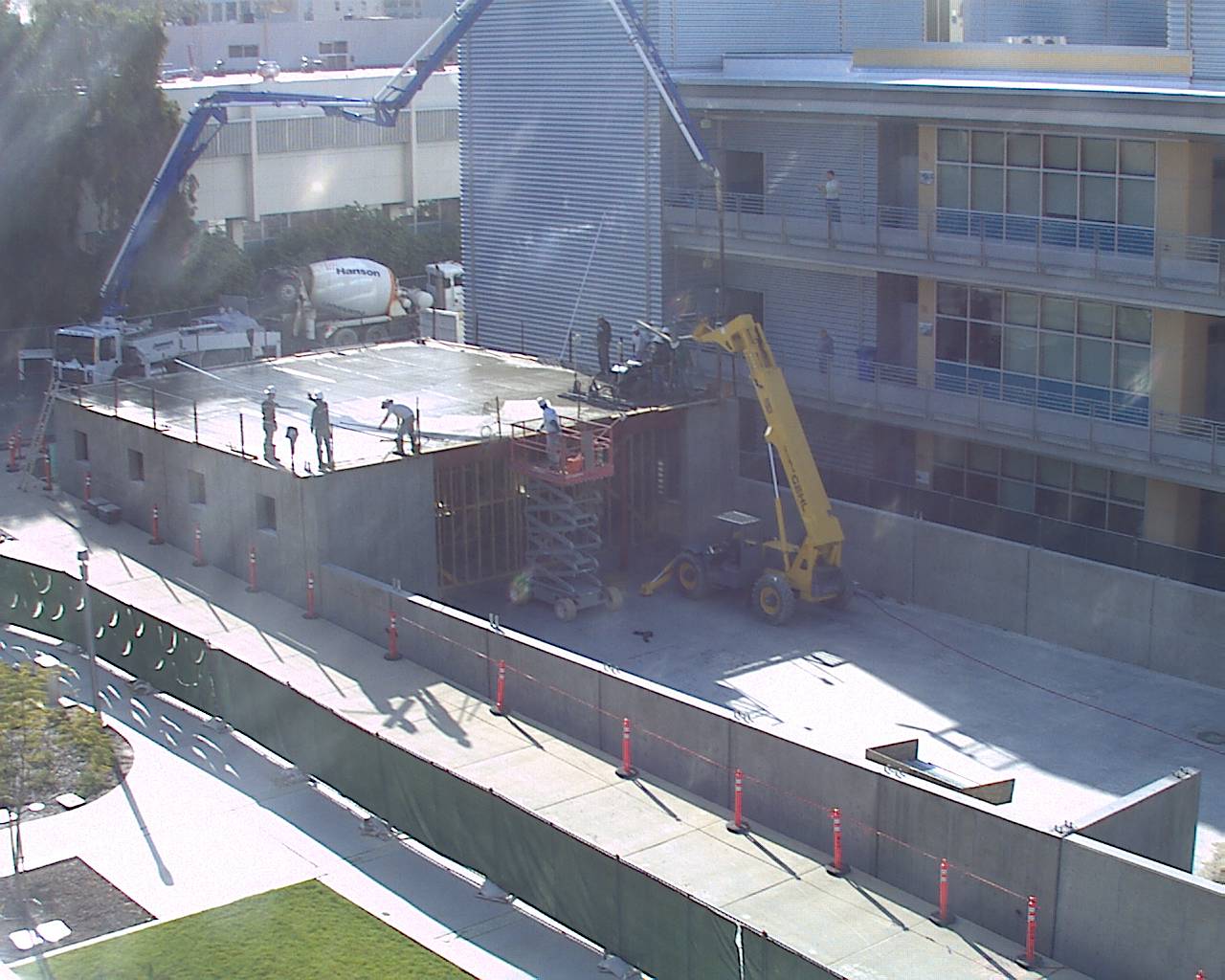 Pouring the mezzanine