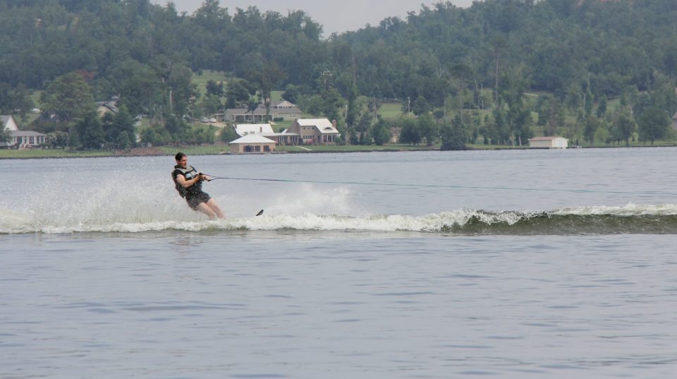 skiing