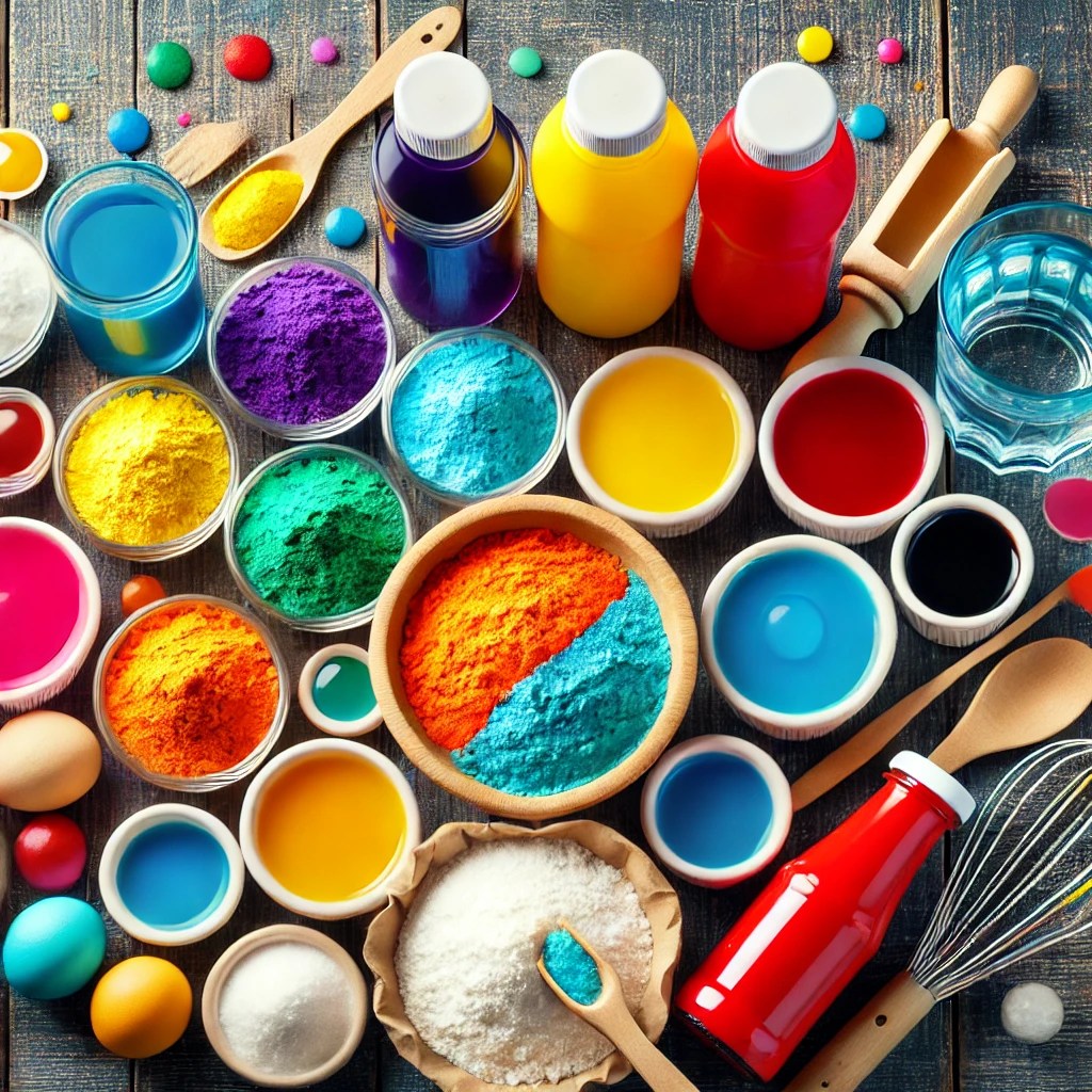 Homemade craft paint: flour and salt paint for supervised use