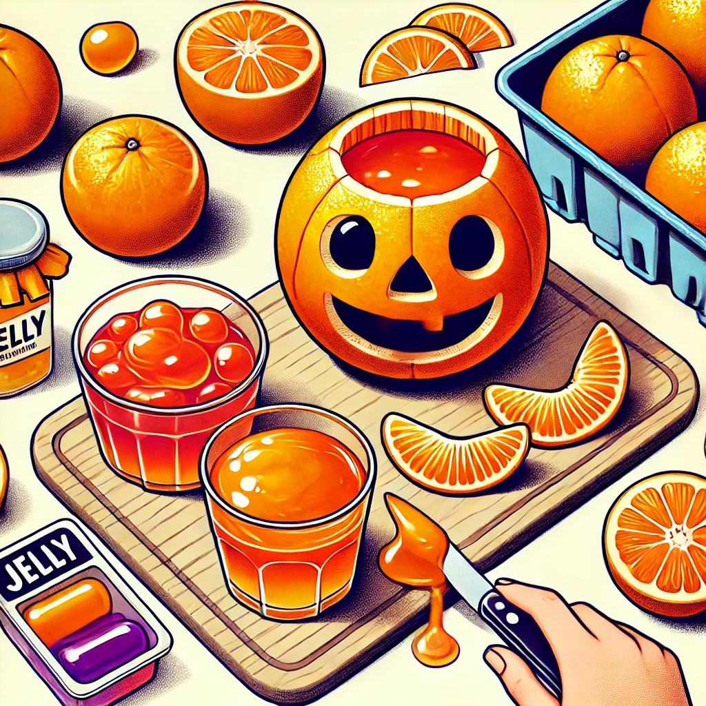 Simple and Fun: DIY Jelly-Filled Orange Jack-O’-Lanterns