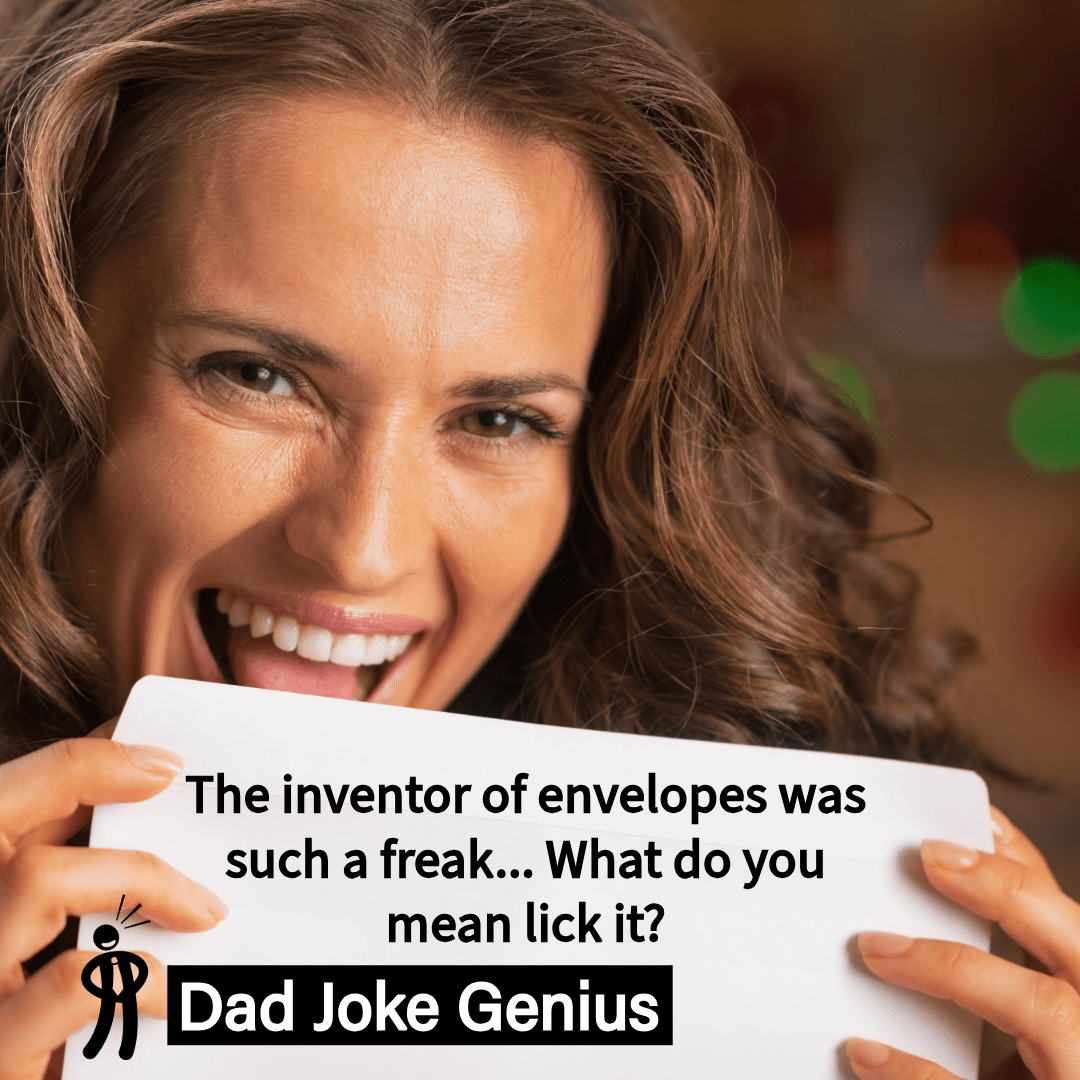 The inventor of envelopes was such a freak... What do you mean lick it?