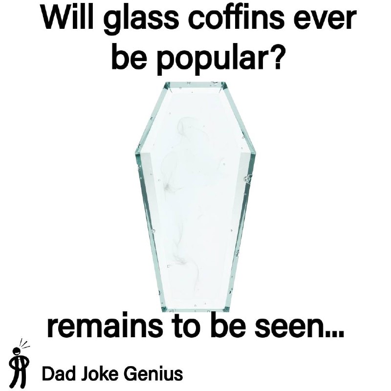 Will glass coffins ever be popular? remains to be seen...