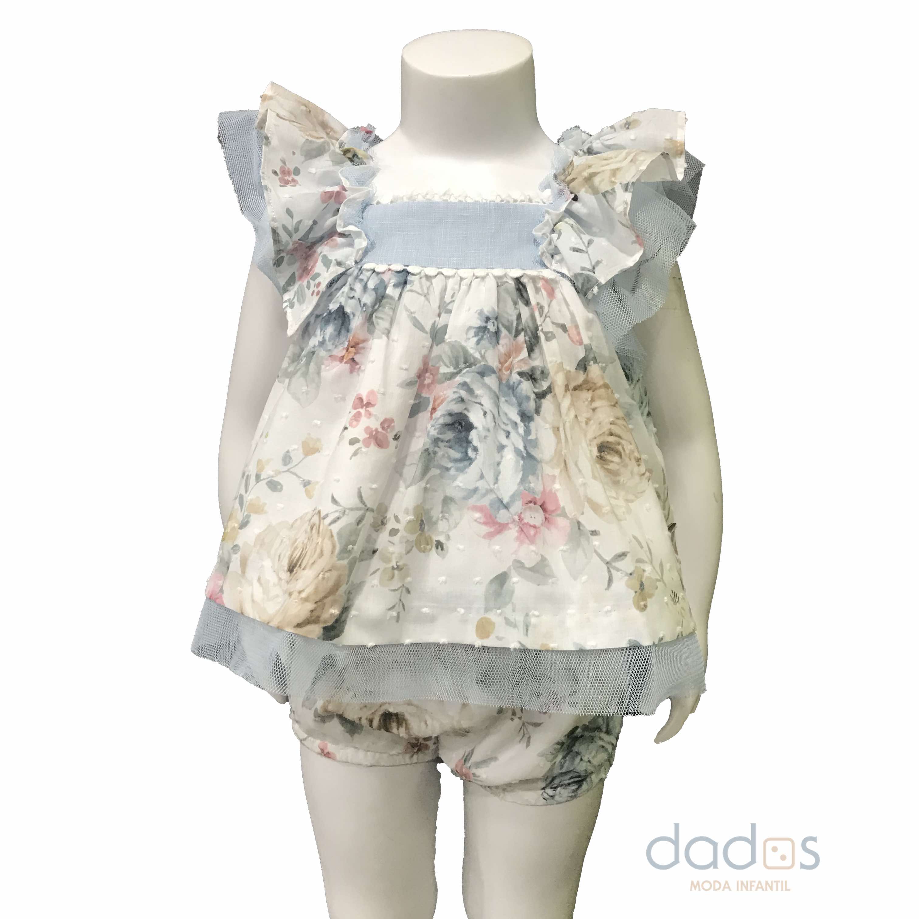 Marta y Paula colección rayuela jesusito con braga - Dados moda infantil