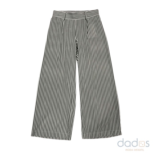 Pantalón Palazzo Negro Rayas Mujer Corona - Compra Ahora | Dafiti Chile