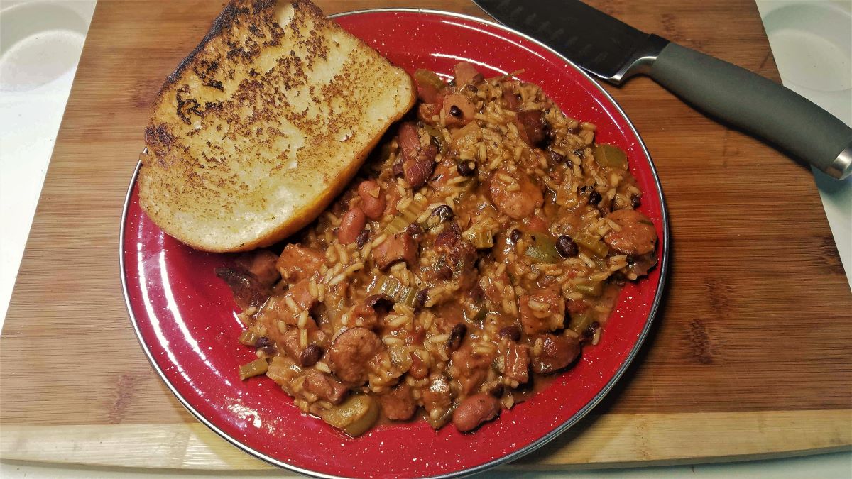 Dutch Oven Creole Beans & Rice Dad's Cookin'