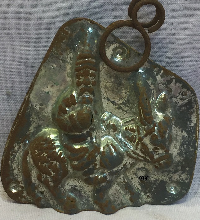 Old Antique Metal Chocolate Molds for sale Pewter Ice Cream