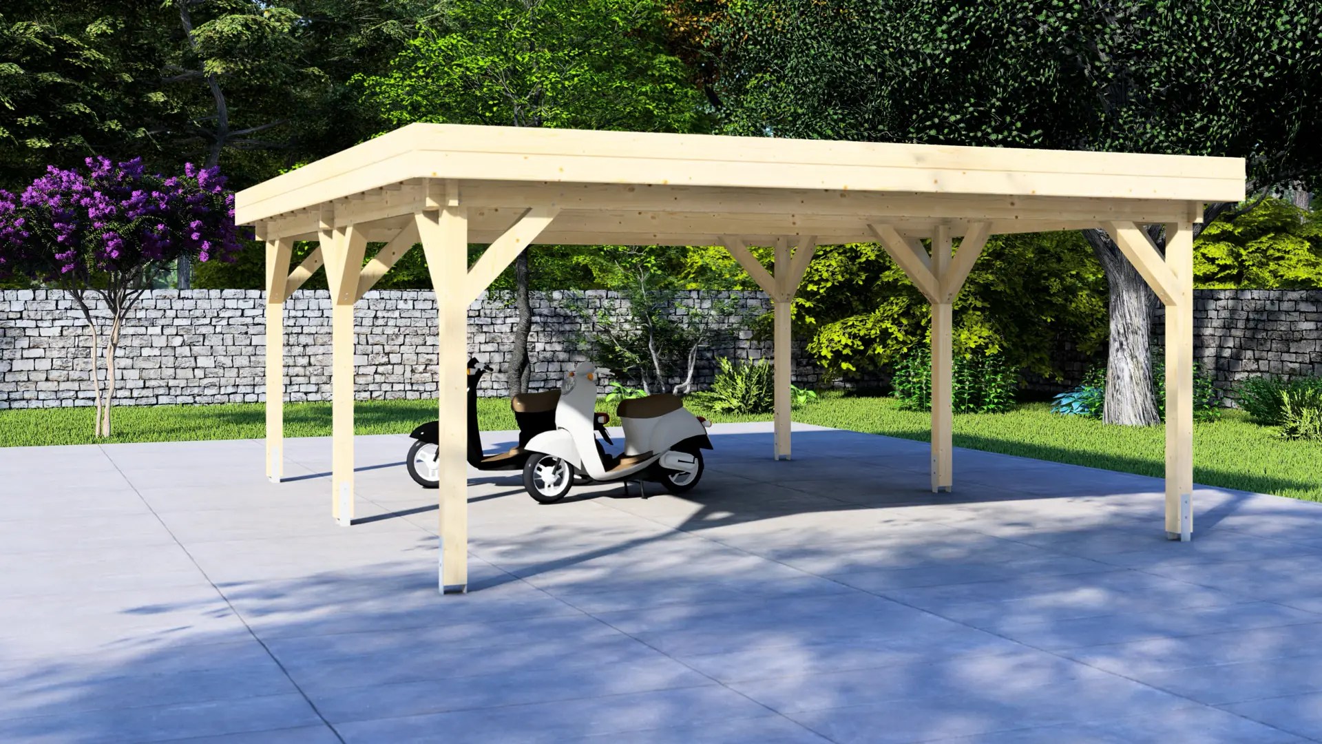 Carport Classic 7×3 Flat