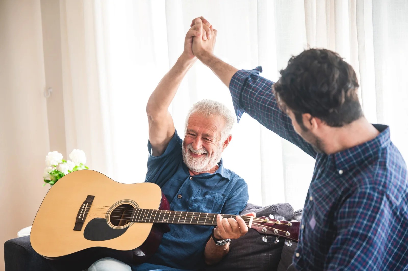 Dad and son rediscovering their love for music