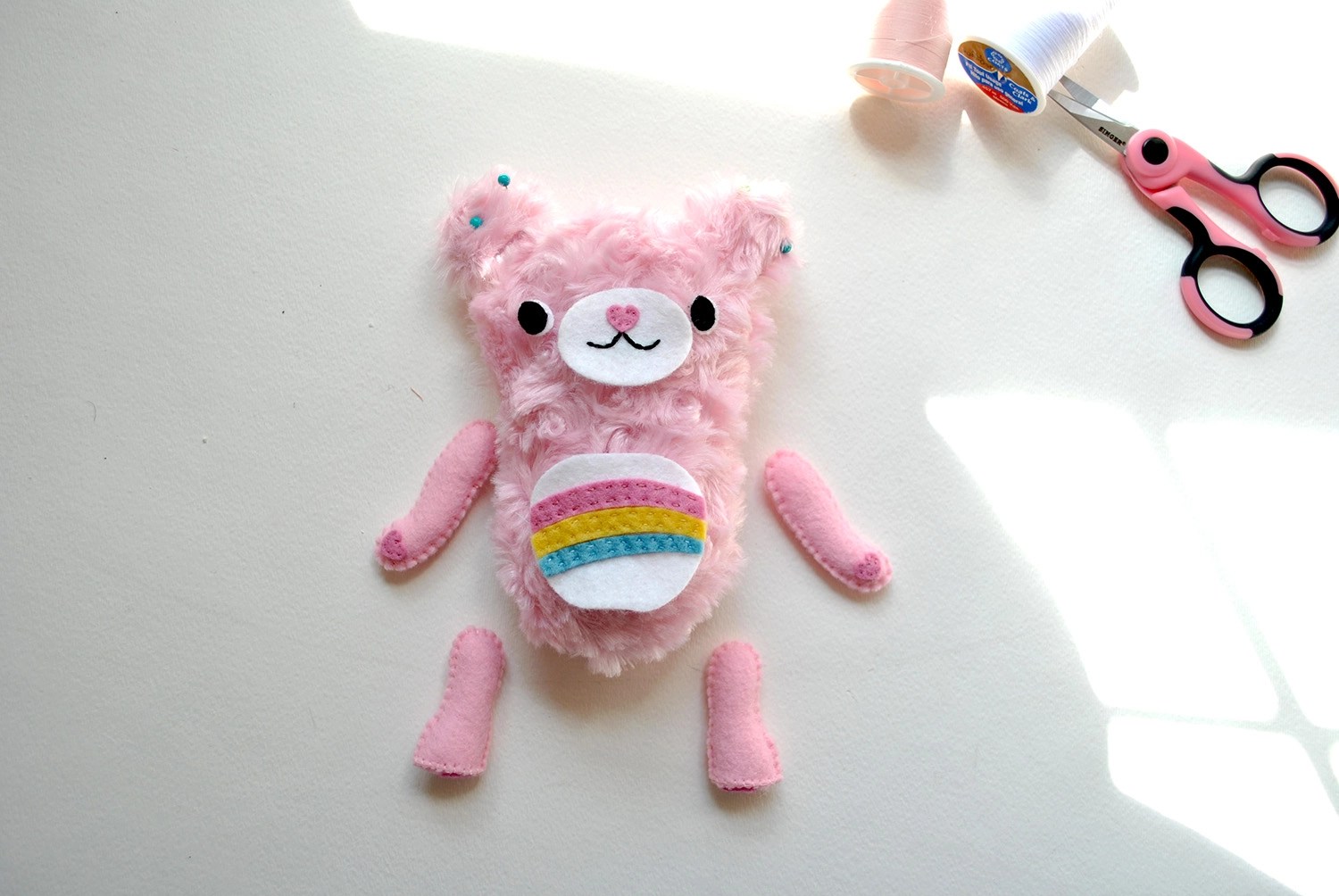 Felt Care Bears Sewing Pattern