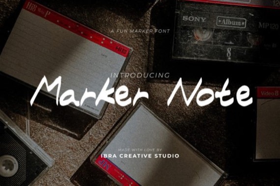 Marker Note Font