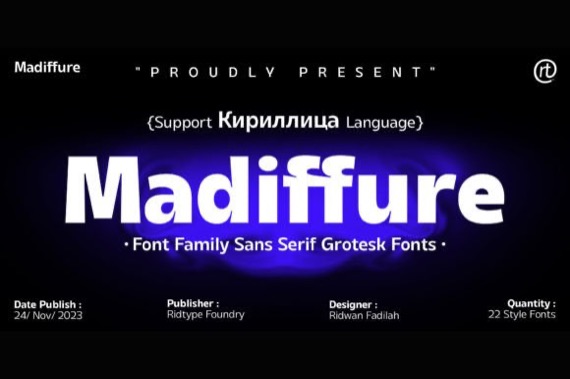 Madiffure Font free