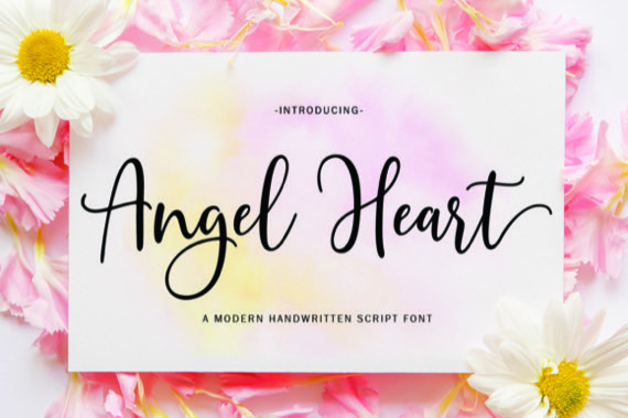 free Angel Heart Font