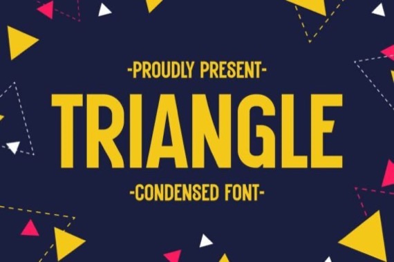 Triangle Font