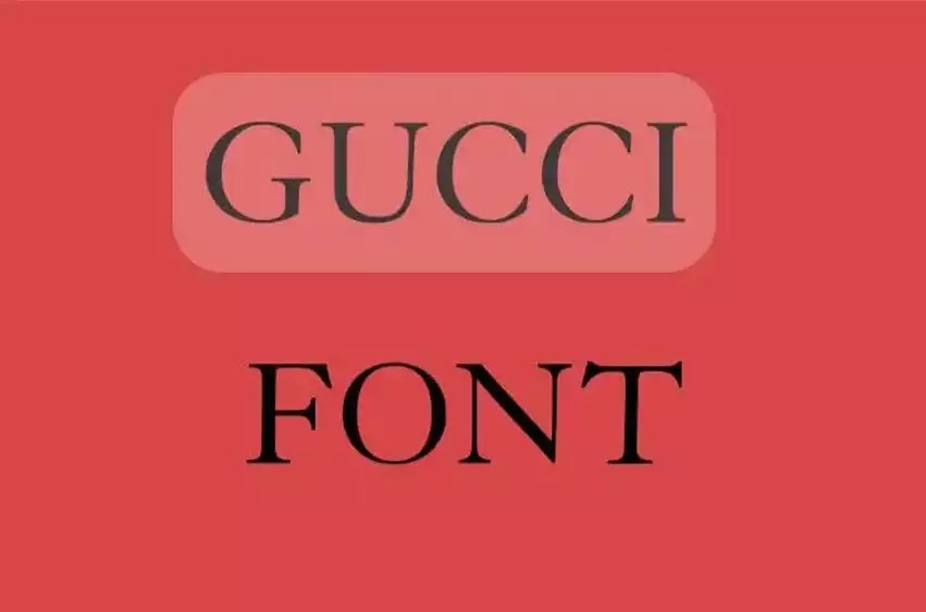 Gucci font