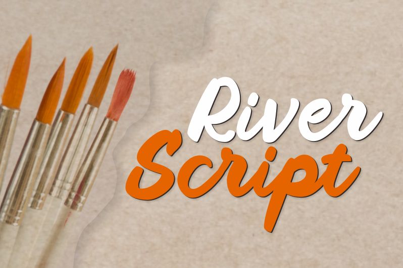 Download River Script Font Fontsme Com - Best Dark Wallpapers in Desktop