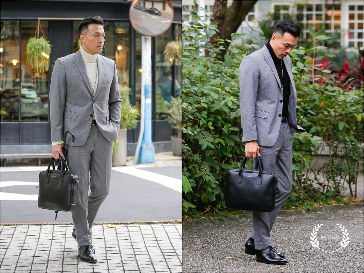 穿搭｜MUJI無印良品 男生高領毛衣+西裝 簡約有型的正裝搭配單品