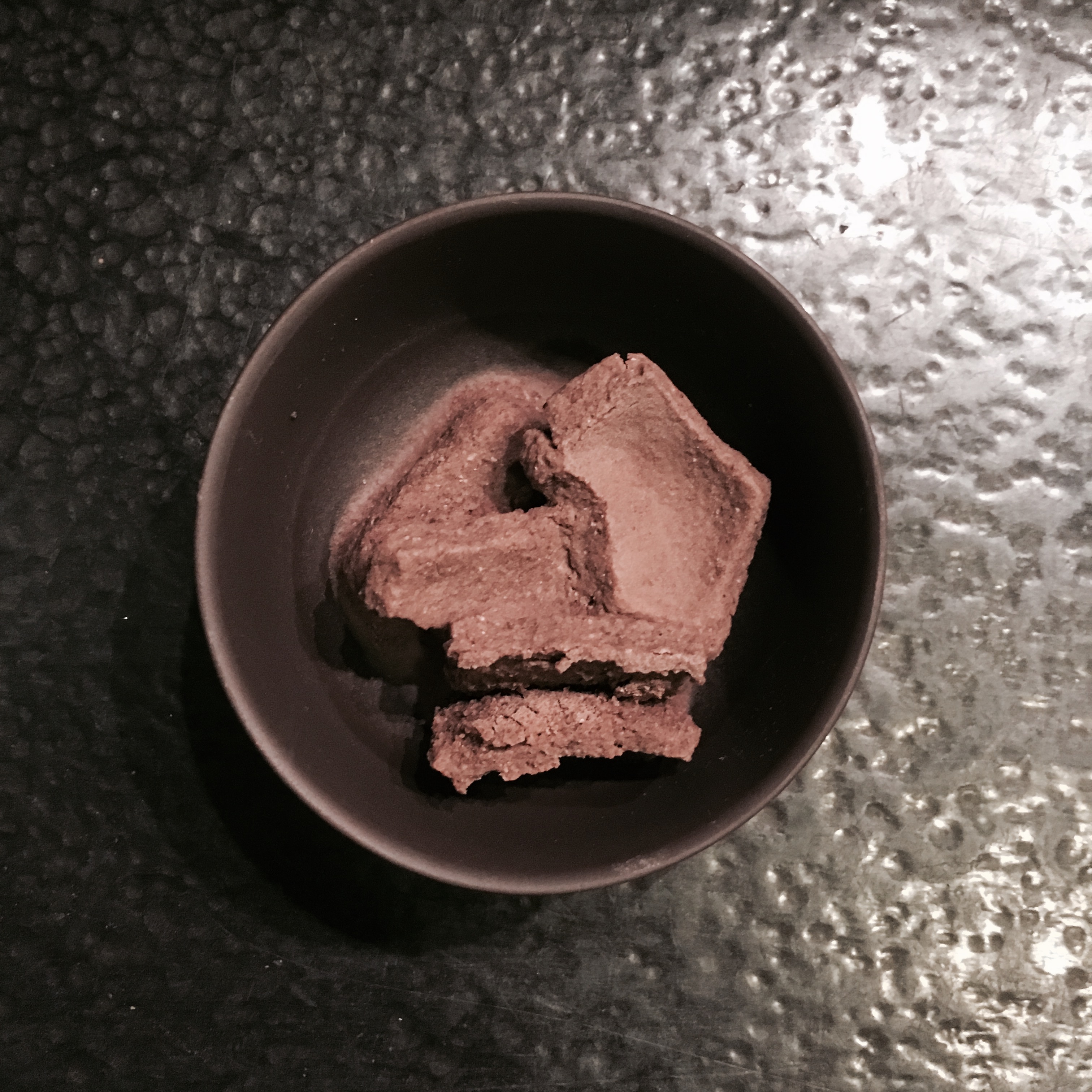 Tablet after water was added