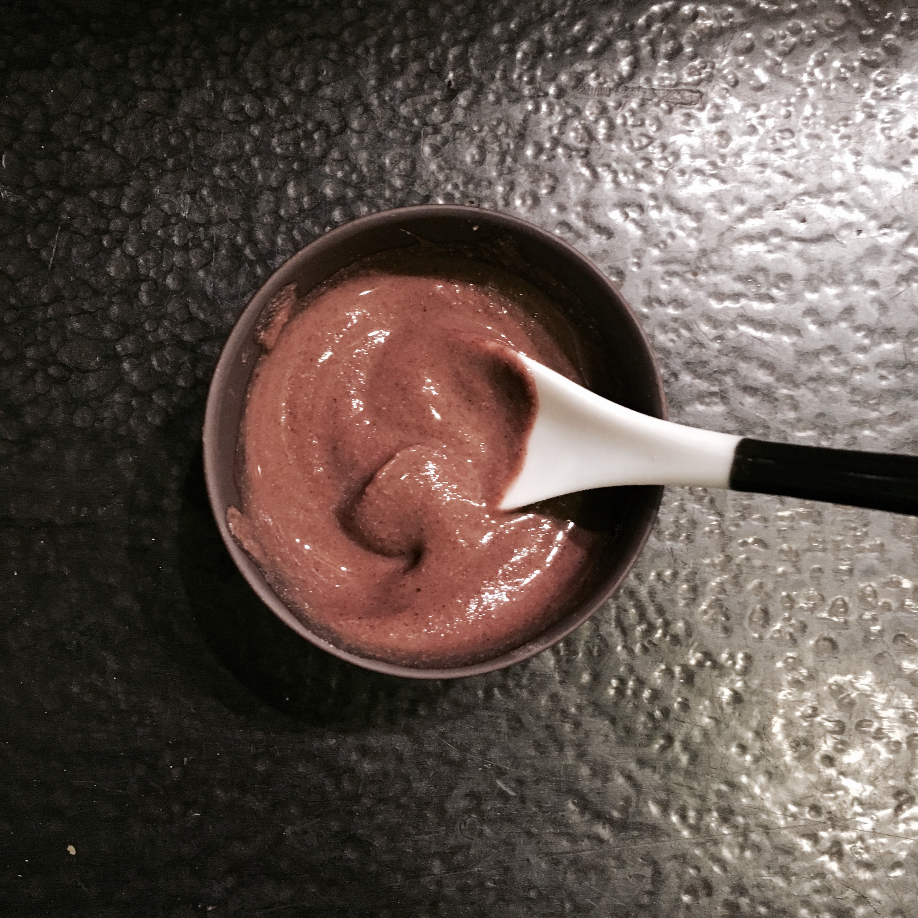 Soaked tablets, swirled smooth