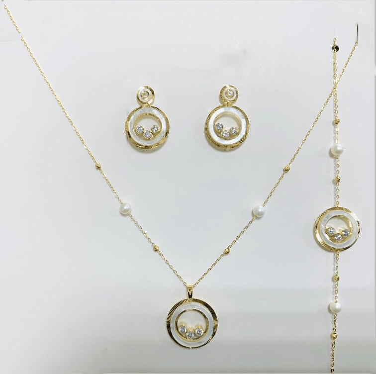 Small ring necklace set