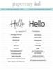 This is Big Sentiments: Hello Stamp Set