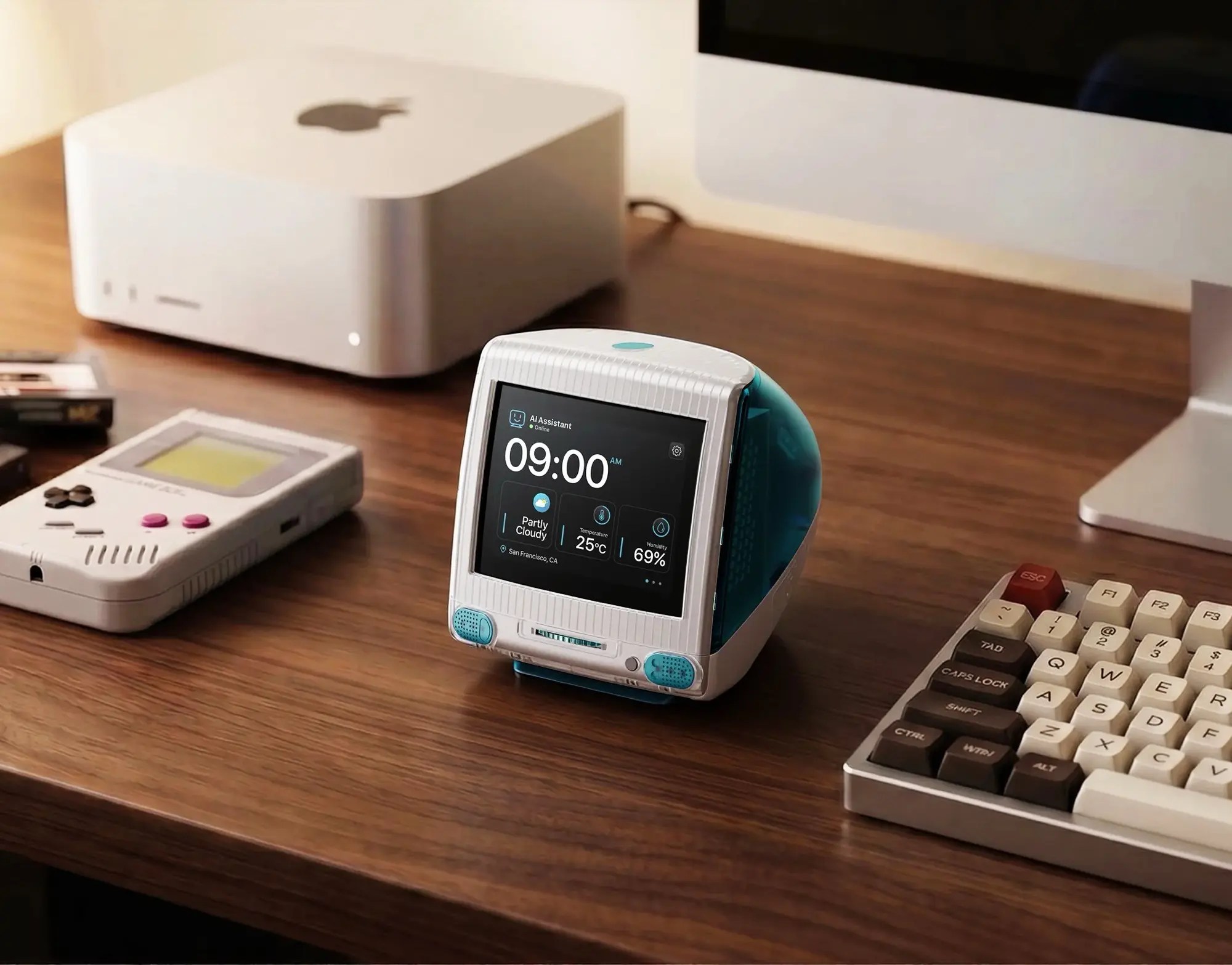 RayCueから「TimeCapsule G3」が登場！iMac G3を10cmに縮めた目覚まし