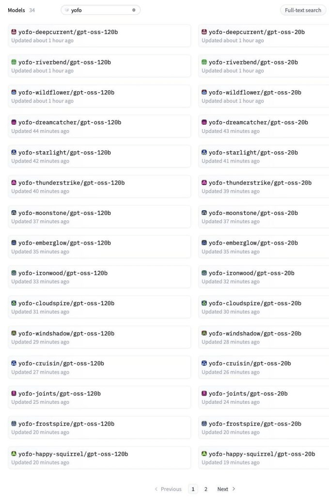 Screenshot of alleged leaked repos for OpenAI