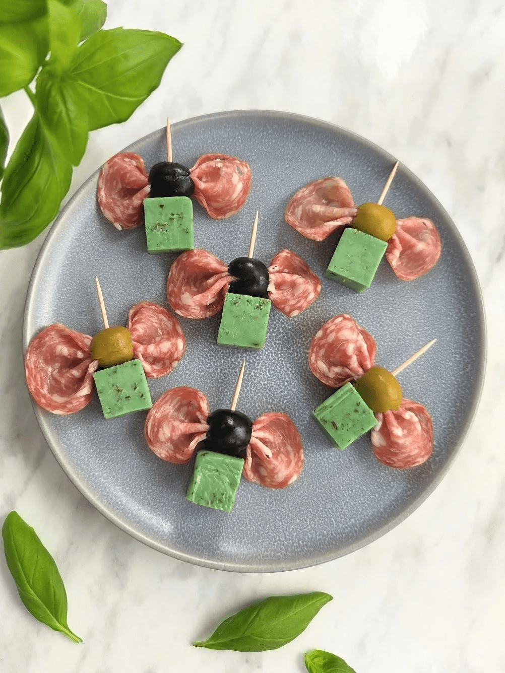 salami and cheese skewers recipe