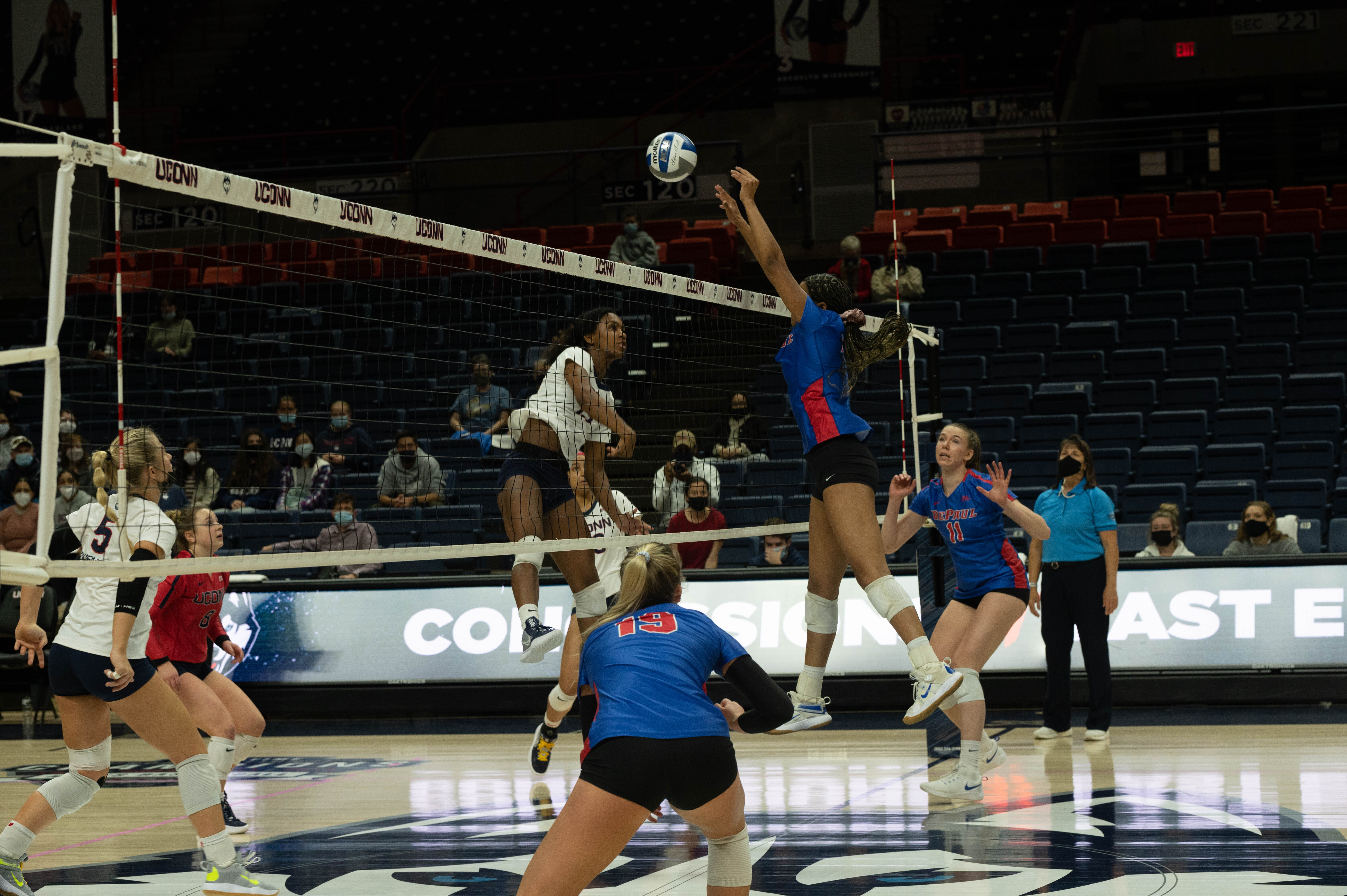 Volleyball Huskies conclude historic regular season The Daily Campus