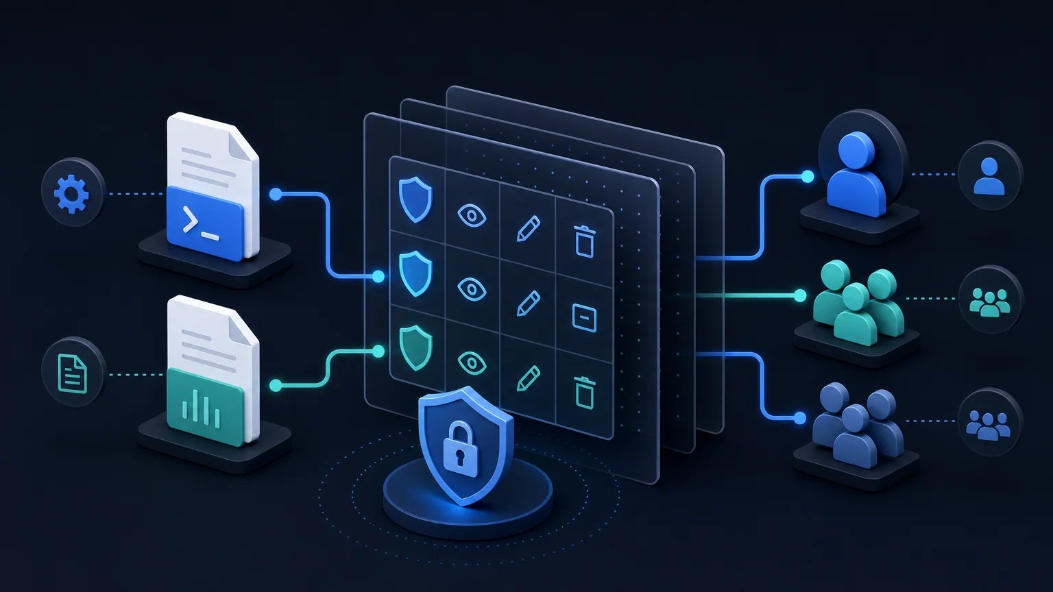 Linux deployment scripts and log files protected by permission and ownership layers